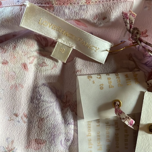 NWT Love Shack Fancy Juree Silk Dress - Picture 8 of 8